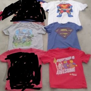 Boys superhero/character shirt bundle